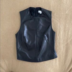 Leather tank top